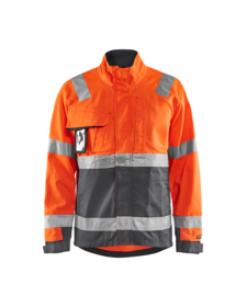 Blåkläder - Arbejdsjakke Hi-vis 4064 orange/mellemgrå