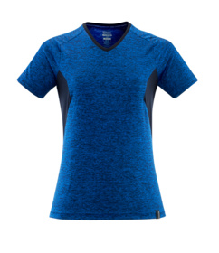 Mascot - T-shirt Dame 18092 azurblå-meleret/mørk marine