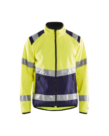 Blåkläder - Softshell jakke Hi-vis 4877 gul/marineblå