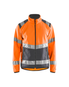 Blåkläder - Softshell jakke Hi-vis 4877 orange/mellemgrå
