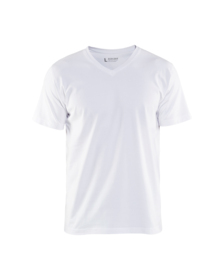 Blåkläder - T-shirt V-hals 3360 hvid