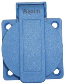 Wexim - Stikdåse m/jord t/indbygning DK (skrueterminaler)